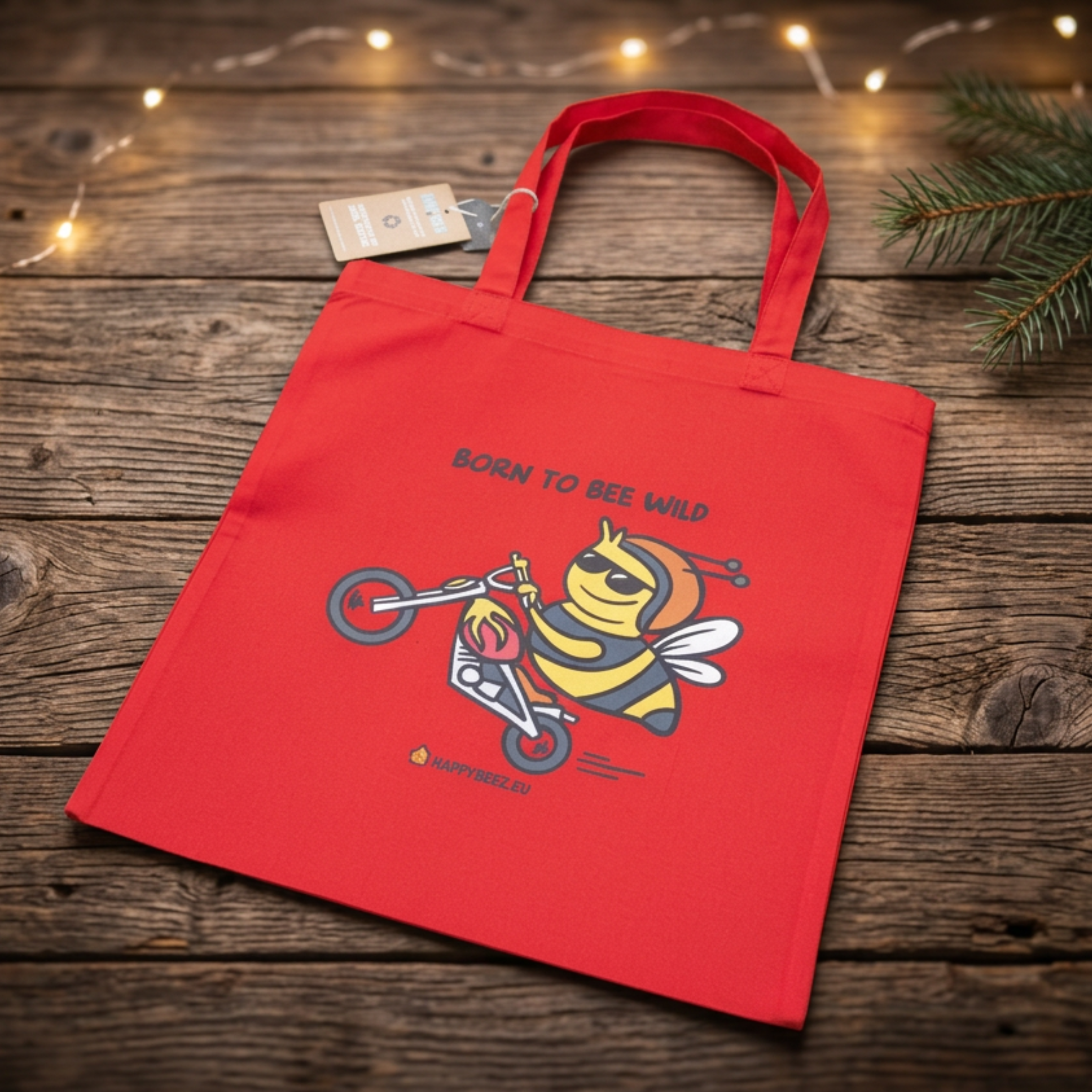 Born to Bee Wild – Draagtas [Kerstpakket]