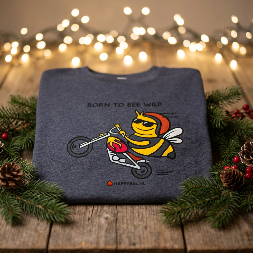 Born to Bee Wild – Unisex T-shirt [Kerstpakket]